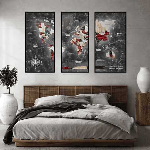 modern triptych wall art