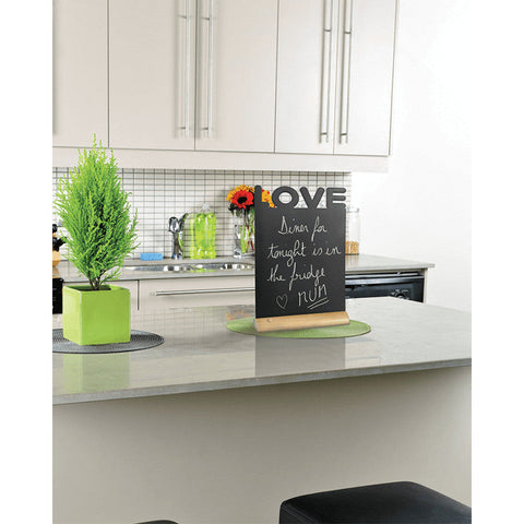 Securit® Tischkreidetafel „LOVE“ Aufsteller 21×35 cm mit Holzfuss