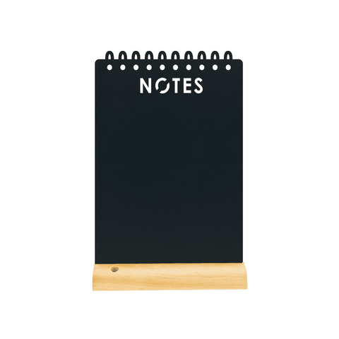 Securit® Tischkreidetafel „Notes“ Aufsteller 21×34 cm mit Holzfuss