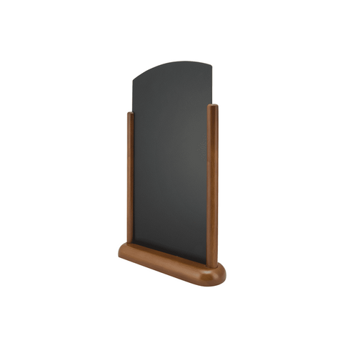 Securit® Tischkreidetafel mit Holzrahmen, Dunkelbraun, 20x30cm