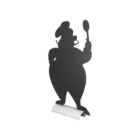 Securit®, Tischkreidetafel Aufsteller mit Aluminiumfuss, "Chefkoch" Form-Silhouette, 22x35cm
