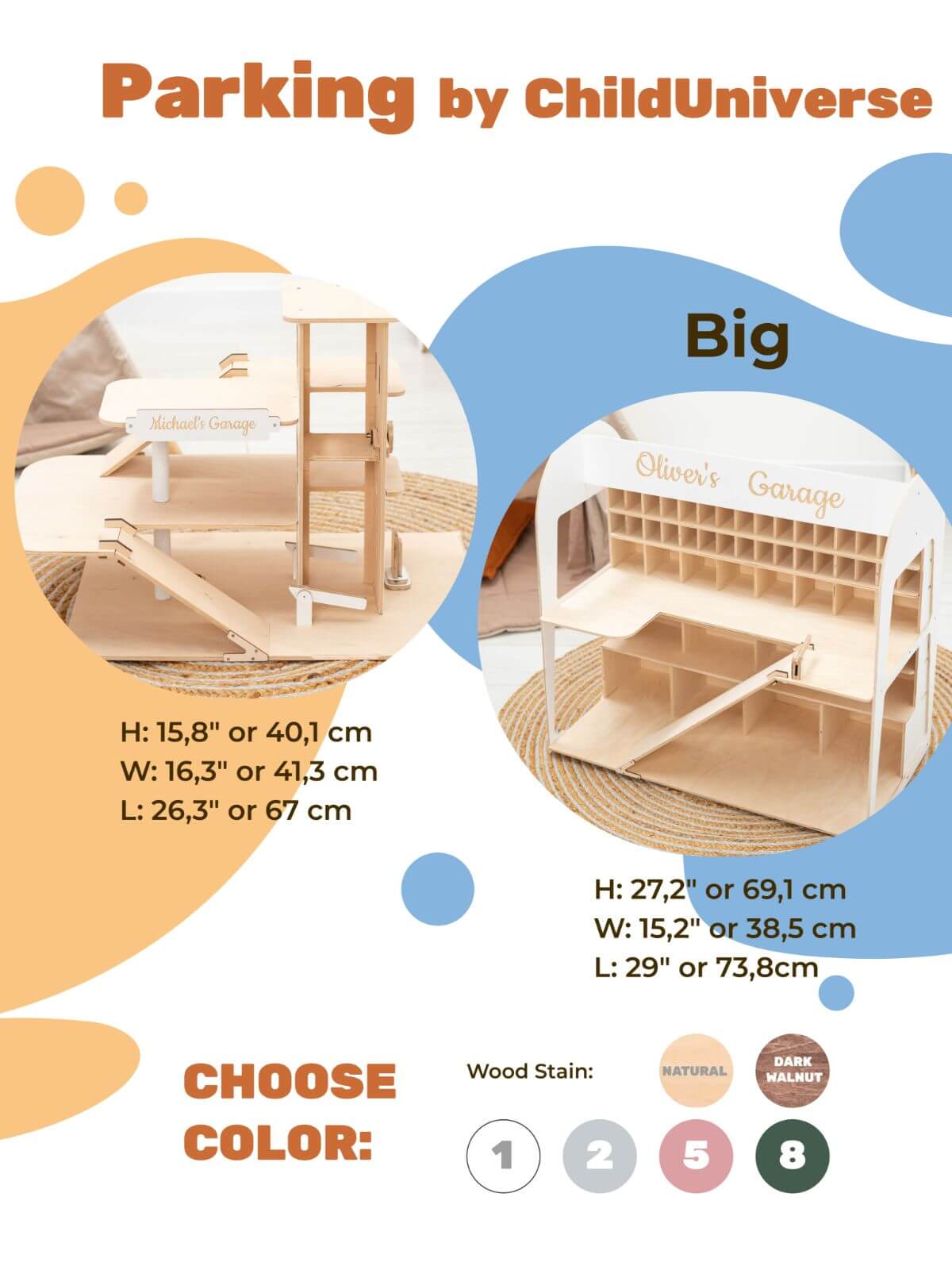 large toy car storage