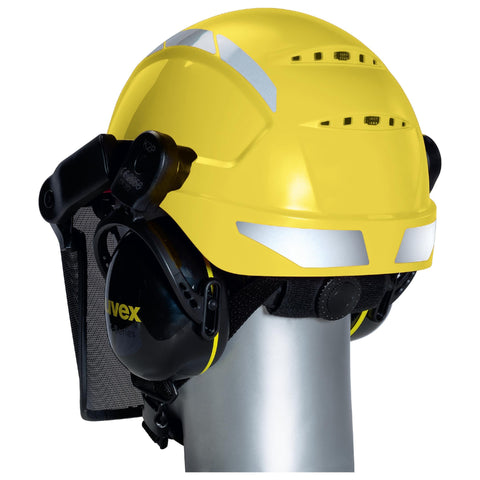 uvex pheos forestry Schutzhelm gelb- Speziell für Forstarbeit