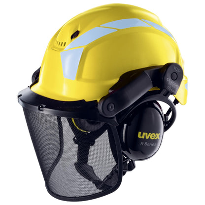 uvex pheos forestry Schutzhelm gelb- Speziell für Forstarbeit