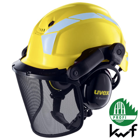 uvex pheos forestry Schutzhelm gelb- Speziell für Forstarbeit
