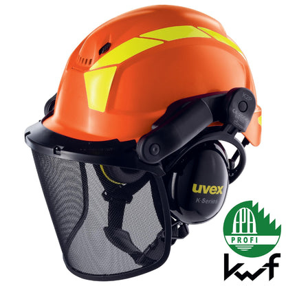 uvex pheos forestry Schutzhelm orange- Schutzhelm für Forstarbeit