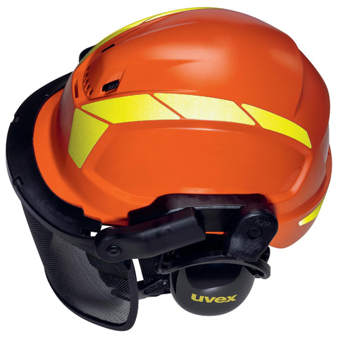 uvex pheos forestry Schutzhelm orange- Schutzhelm für Forstarbeit