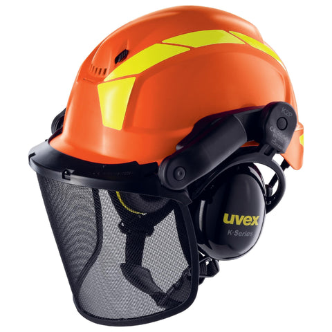 uvex pheos forestry Schutzhelm orange- Schutzhelm für Forstarbeit