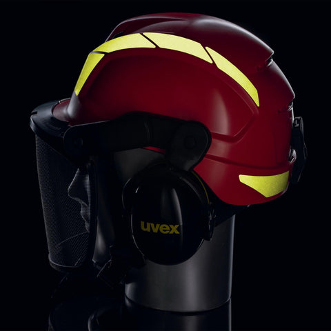 uvex pheos forestry Schutzhelm rot - Speziell für die Anforderungen der Waldarbeit