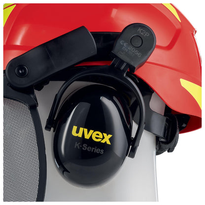 uvex pheos forestry Schutzhelm rot - Speziell für die Anforderungen der Waldarbeit