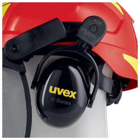 uvex pheos forestry Schutzhelm rot - Speziell für die Anforderungen der Waldarbeit