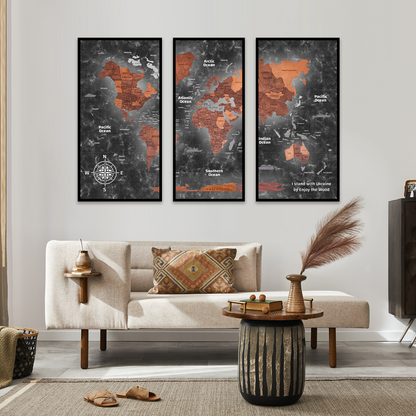 triptych wall art