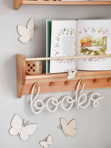 wooden wall shelf