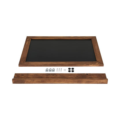 Kreidetafel Magnetisch mit Ablage, Buche dunkel, 50x70cm