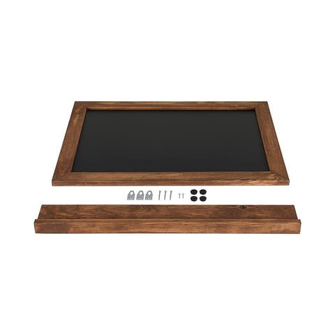 Kreidetafel Magnetisch mit Ablage, Buche dunkel, 50x70cm