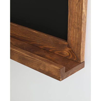 Kreidetafel Magnetisch mit Ablage, Buche dunkel, 50x70cm