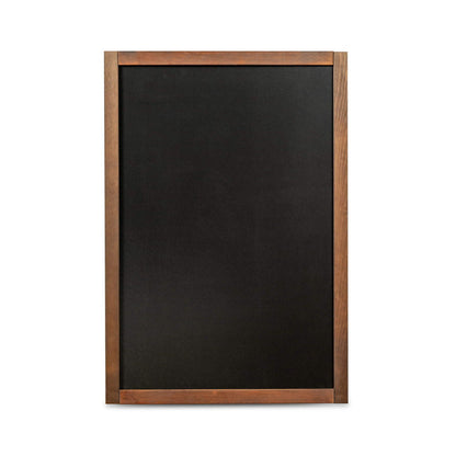 Wandkreidetafel mit Holzrahmen, Dunkelbraun, Indoor