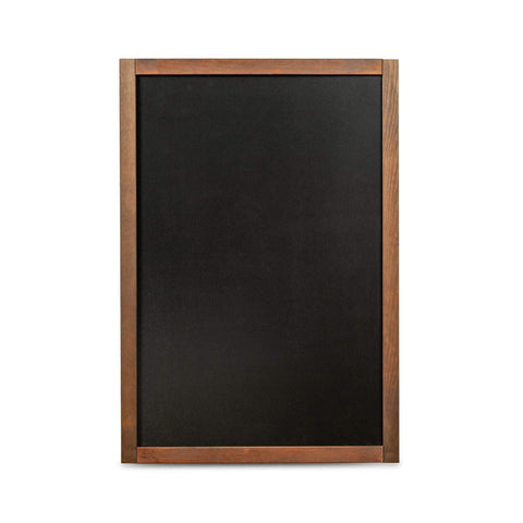 Wandkreidetafel mit Holzrahmen, Dunkelbraun, Indoor
