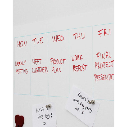 KalaMitica® Whiteboard Magnetisch, Ohne Rahmen, 100x145cm