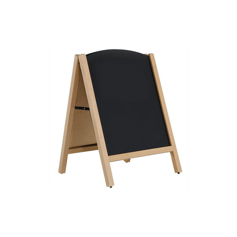 Holz Kundenstopper 100x67cm, Einschubtafel, Buche, Indoor