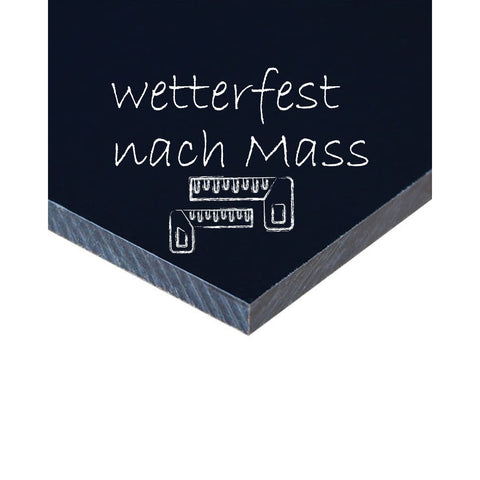 Wetterfeste Kreidetafel nach Mass, ohne Rahmen