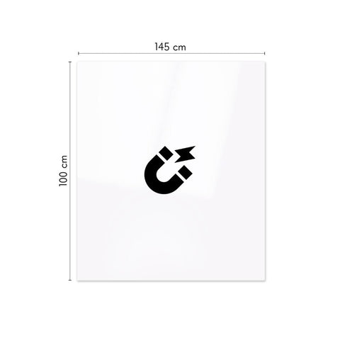 KalaMitica® Whiteboard Magnetisch, Ohne Rahmen, 100x145cm