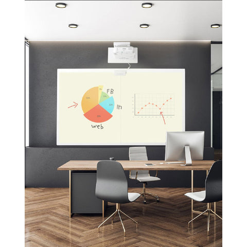 KalaMitica® Whiteboard Magnetisch, Ohne Rahmen, 100x145cm
