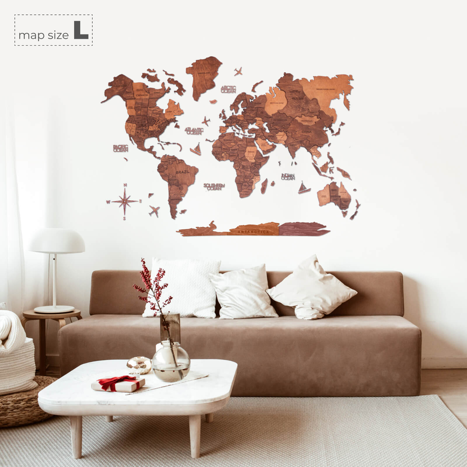 world map puzzle 3d