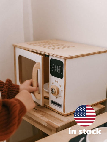 toy wooden microwave