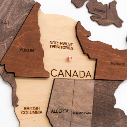 enjoy wooden map