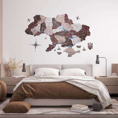 3d map wall decor