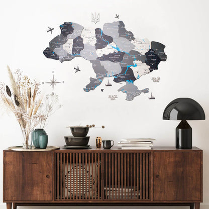 3d map wall decor