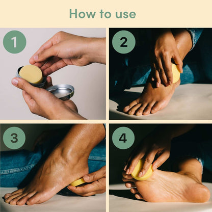 4 People Who Care - Zehenschmaus Solid Foot Cream - Nourish Your Feet with Beeswax & Rosemary 🧴🌿