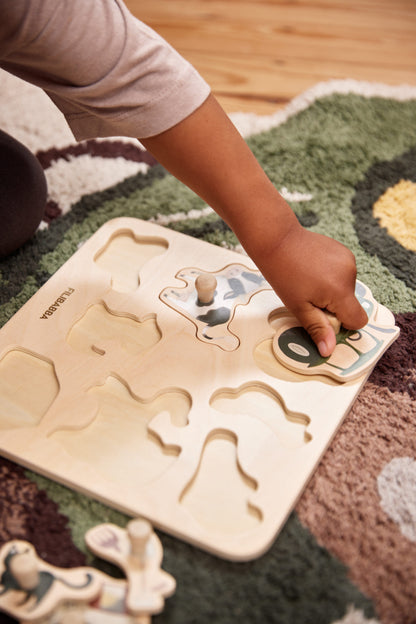 FILIBABBA - Gårds Trepuslespill - Moro & Læring Gård Dyr 🚜🧩