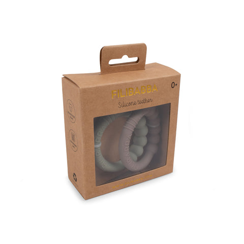 FILIBABBA - Siliconen Tandringenset Duo - Verzachtende Comfort Set 🌟