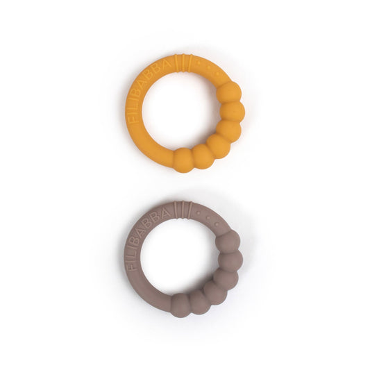 FILIBABBA - Silikonteether-set - Mild lindring för spädbarn 👶✨
