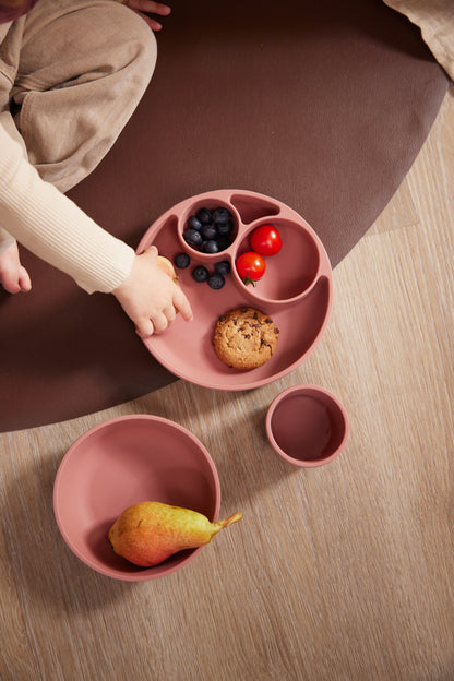 FILIBABBA - Piatto di Apprendimento in Silicone - Pasti Facili per Bambini 🍽️💖