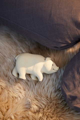 FILIBABBA - Polly isbjörnen tuggleksak - Helt naturligt kul 🐻‍❄️