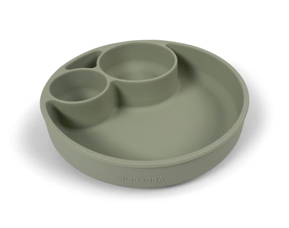 FILIBABBA - Silikonlärande tallrik - Perfekt för små ätare 🌿🍽️