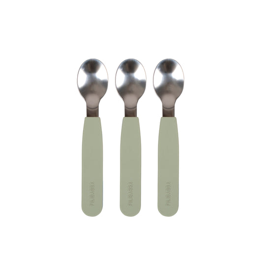 FILIBABBA - Sets av silikonskedar i 3 delar - Perfekta för små gourmeter 🍽️