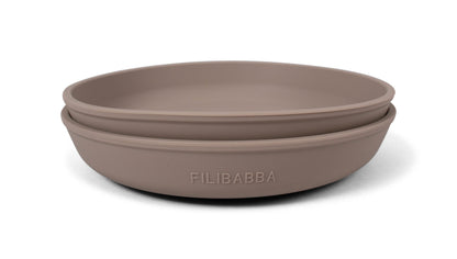FILIBABBA - Juego de Platos de Silicona (2 Paquete) - Perfecto para Pequeños Amantes de la Comida 🍽️