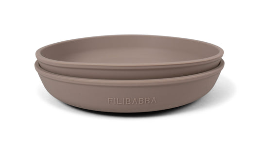 FILIBABBA - Ensemble de Plateaux en Silicone (2 pièces) - Parfait pour les Petits Gourmets 🍽️