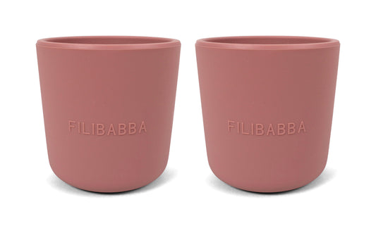 FILIBABBA - Ensemble de Tasses en Silicone 2-Pack - Parfait pour les Enfants 🌟