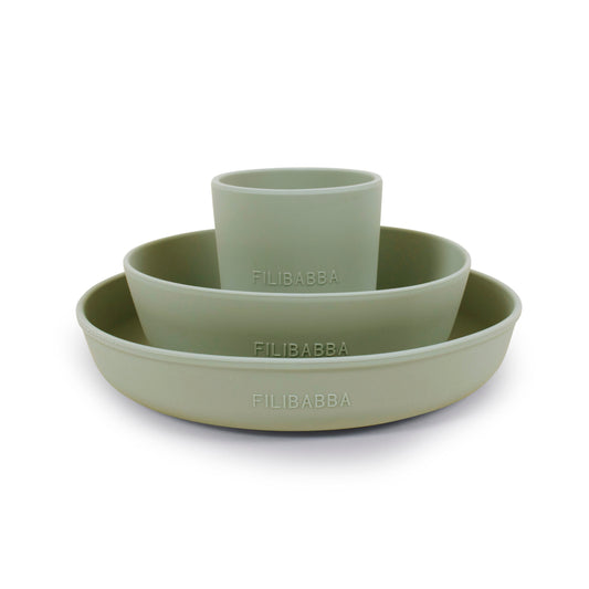 FILIBABBA - Ensemble de vaisselle en silicone - Durable et élégant 🍽️🌿
