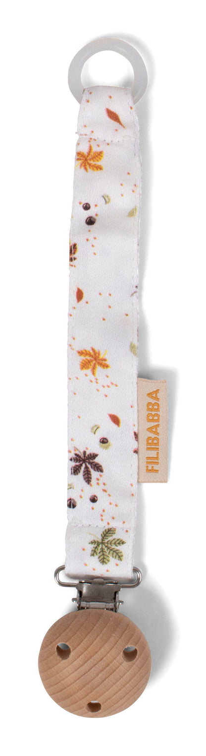 FILIBABBA - Schnullerkette Kastanie - Organische Eleganz 🌿👶