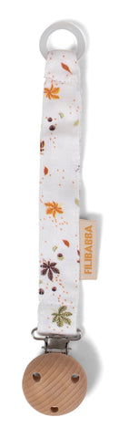 FILIBABBA - Schnullerkette Kastanie - Organische Eleganz 🌿👶