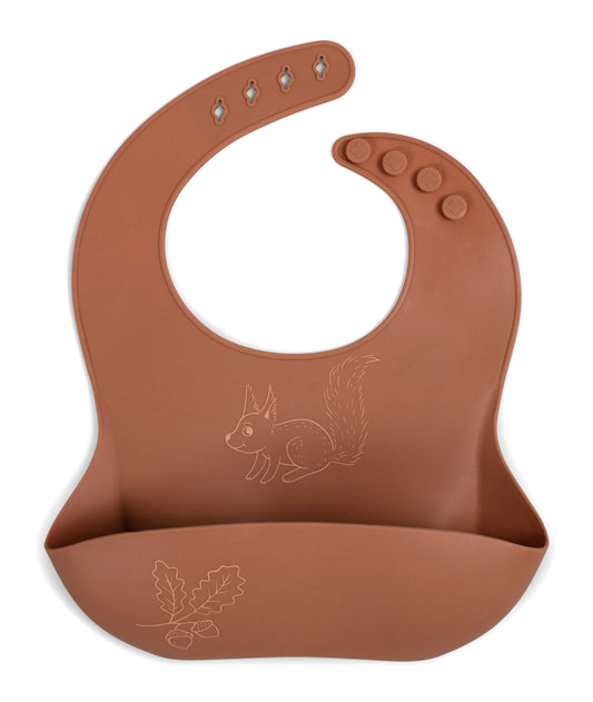 FILIBABBA - Bavoir en Silicone - Profitez de repas sans désordre ! 🐿️✨