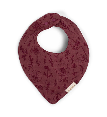 FILIBABBA - Baby Bib Fall Flowers - Eco-friendly Elegance 🌿✨