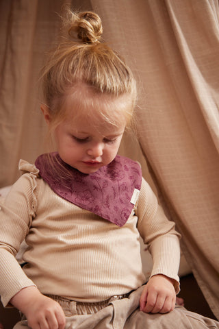 FILIBABBA - Baby Bib Fall Flowers - Eco-friendly Elegance 🌿✨