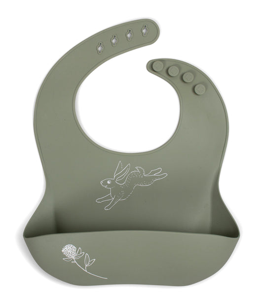FILIBABBA - Bavoir en Silicone - Design de Joli Lapin 🐰